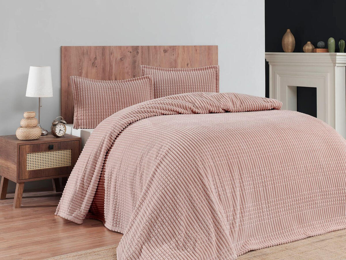 Merinos Battaniye Seti Çk Modern Line Blush