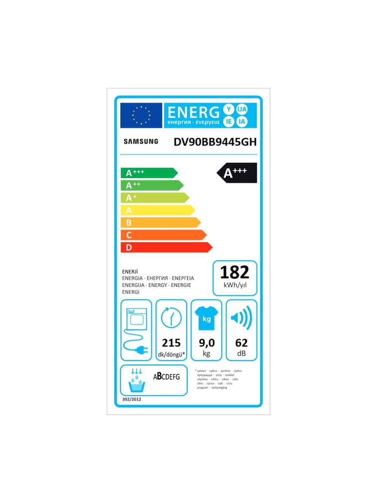 Samsung Kurutma Makinesi DV90BB9445GHAH 9 Kg