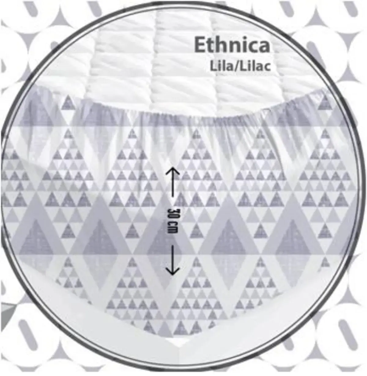 Özdilek Çarşaf Tk Fitted Ethnıca Lila