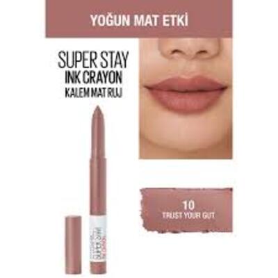 Maybelline Ruj Mat Kalem Süper Stay No:10 (Dy)
