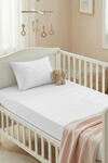 Kanz Lastikli Çarşaf Set Bebek Ranforce (Knz-004) Beyaz