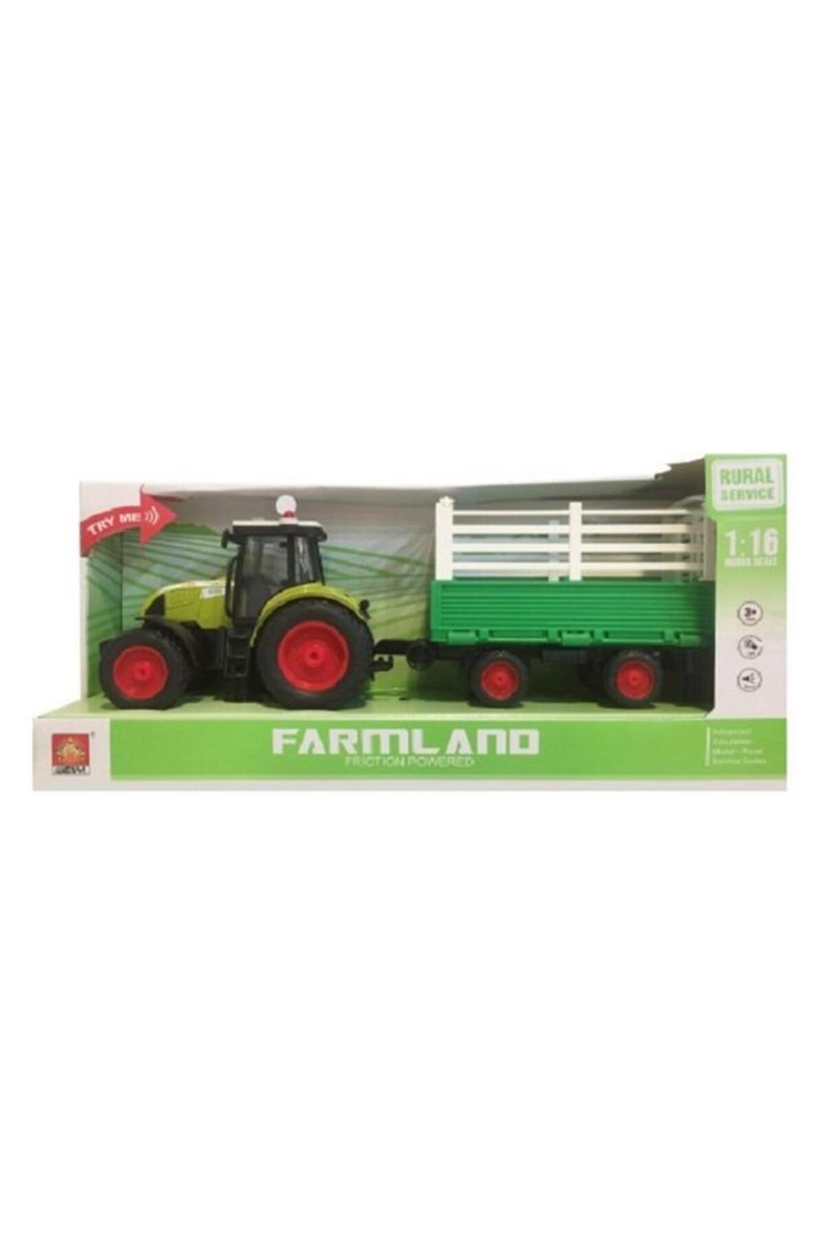 Ceren Toy Traktör Römorklu Sesli Ve Pilli 1:16 CTOY-WY900H