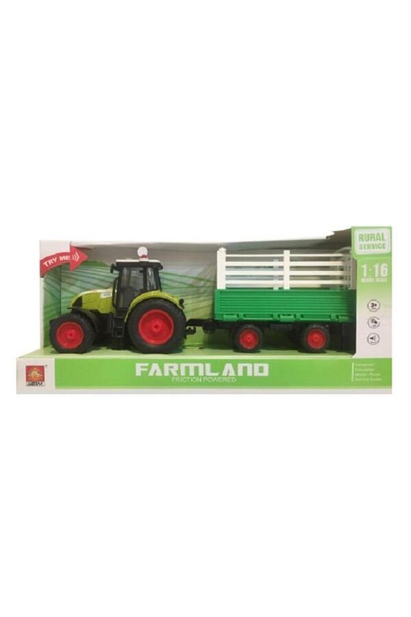 Ceren Toy Traktör Römorklu Sesli Ve Pilli 1:16 CTOY-WY900H