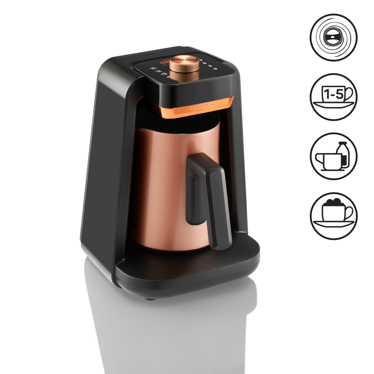 Arzum Kahve Makinesi Okka Rıch Spın Pro Türk OK0020 Bakır