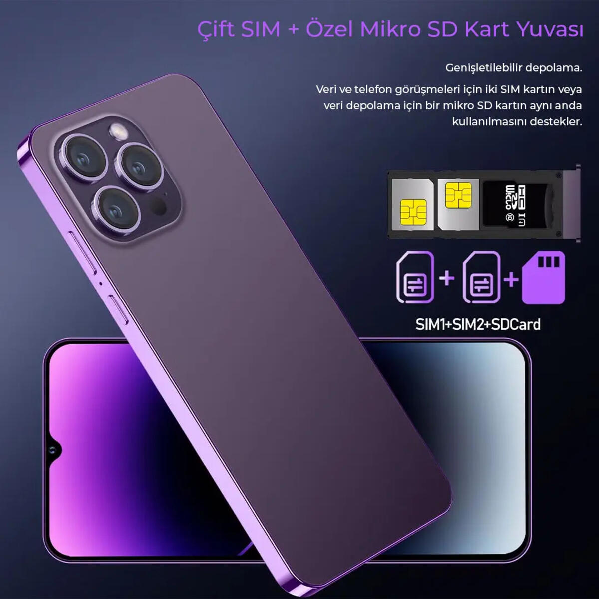 Trident Cep Telefonu A29 4/128GB Purple