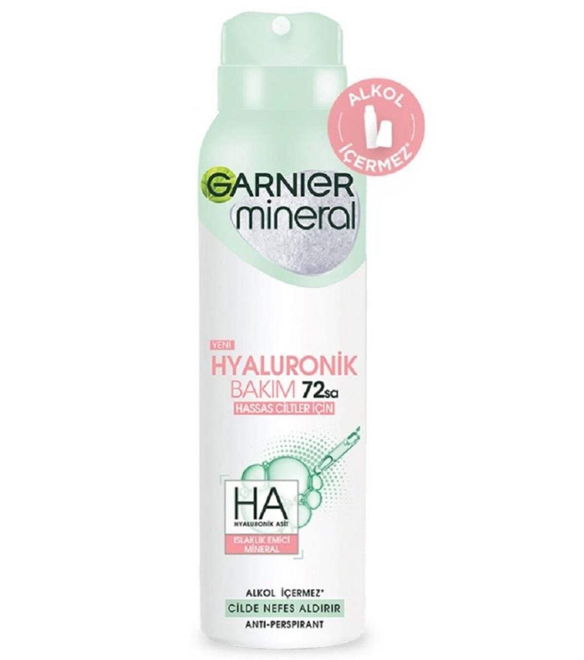 Garnier Kadın Deodorant Mineral Hyaluron Bakım Aerosol 150Ml