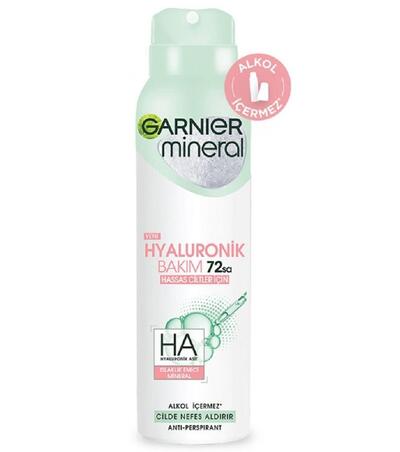 Garnier Kadın Deodorant Mineral Hyaluron Bakım Aerosol 150Ml (Dy)