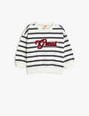 Koton Sweatshirt Kız Bebek 5WMG10134AK Lacivert Çizgili