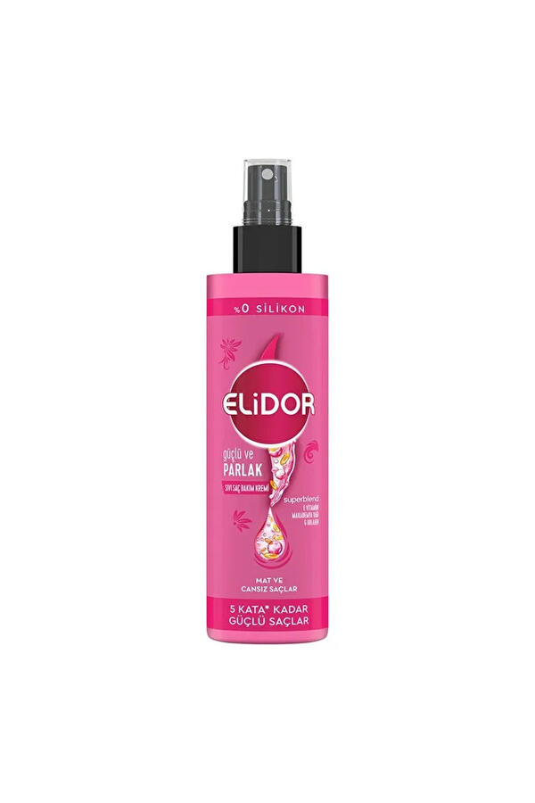 Elidor Saç Bakım Kremi Sıvı Güçlü ve Parlak 200Ml