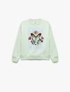 Koton Sweatshirt Kız Çocuk 6WKG10106AK Yeşil