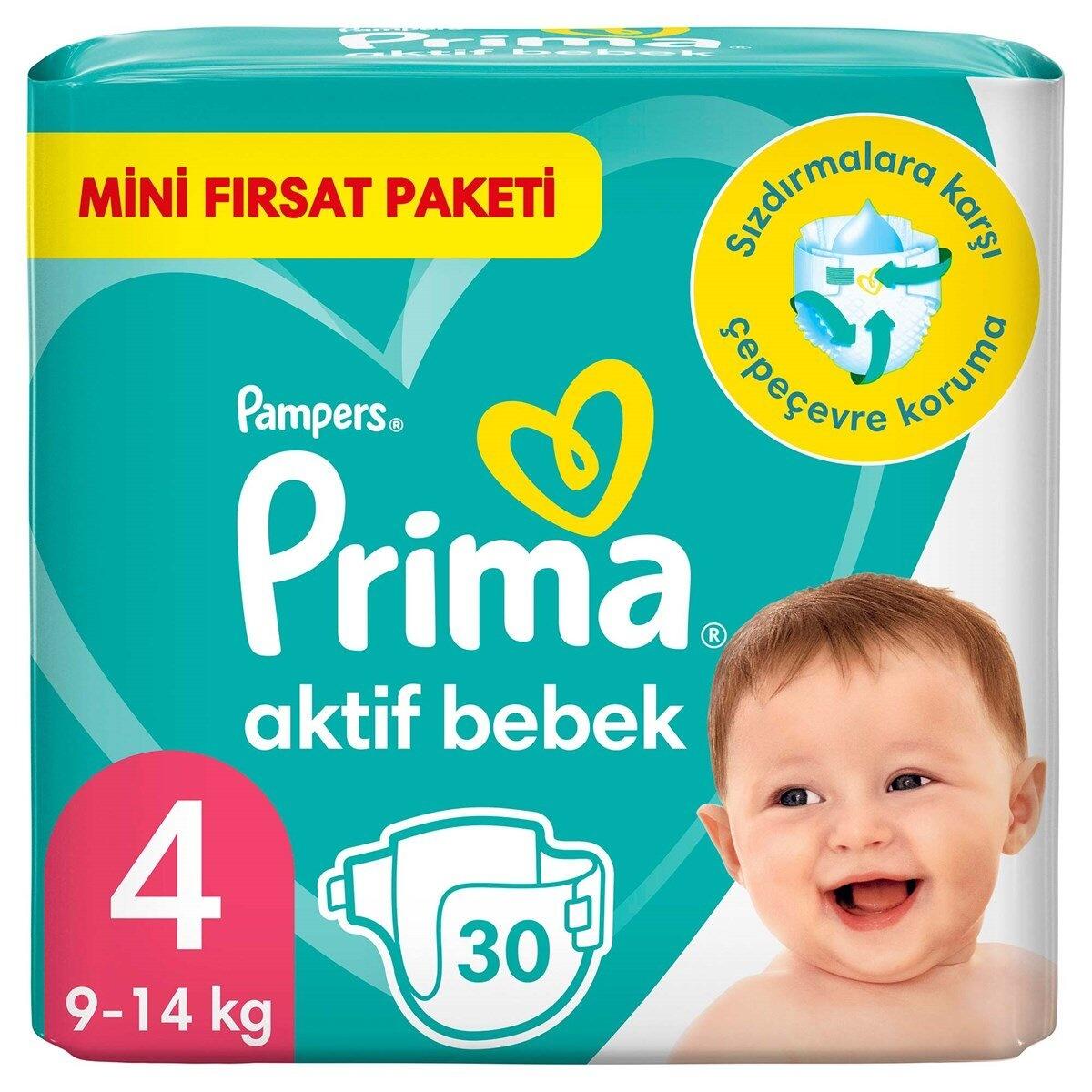 Prima Bez Aktif Bebek Standart 4 Beden 30Lu