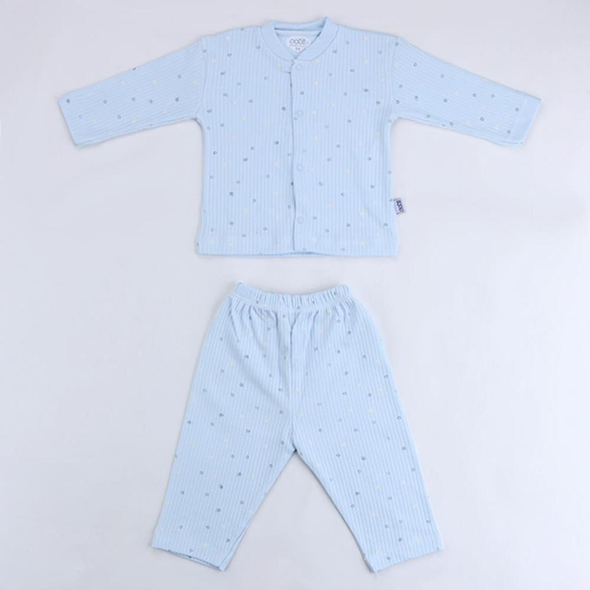 Sebi Pijama Takım 3-12 Ay Nokta Çiçek 9151