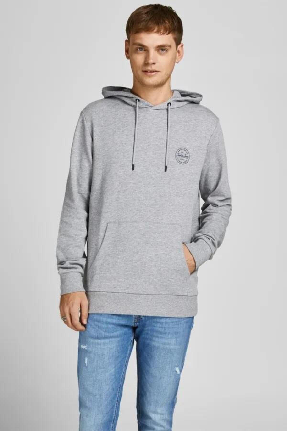 Jack&Jones Sweatshirt 12205081 Açık Gri