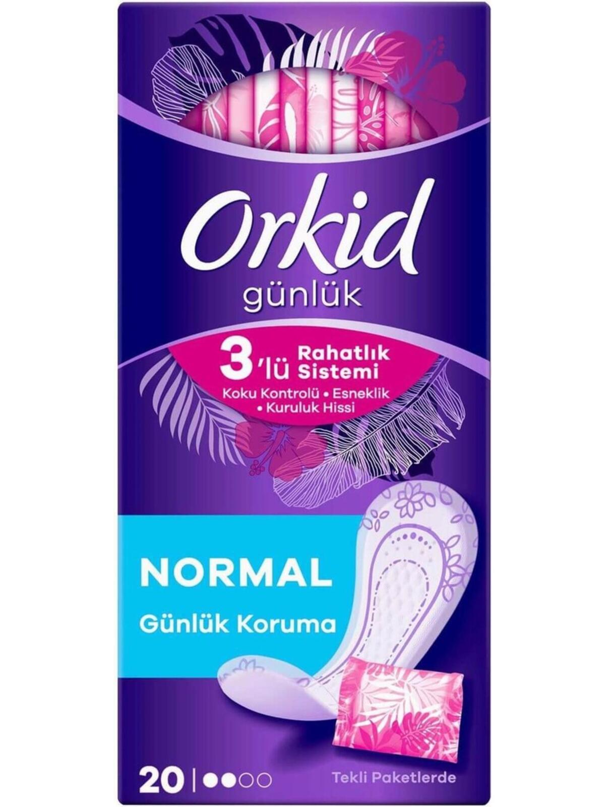 Orkid Günlük Koruma Extra Uzun Tekli 20Li