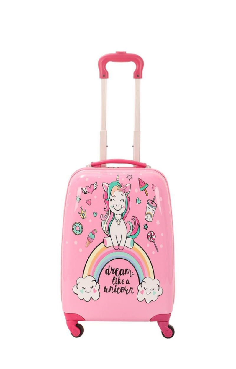 Mçs Abs Çocuk Valiz V307 Pembe-Unicorn Baskı