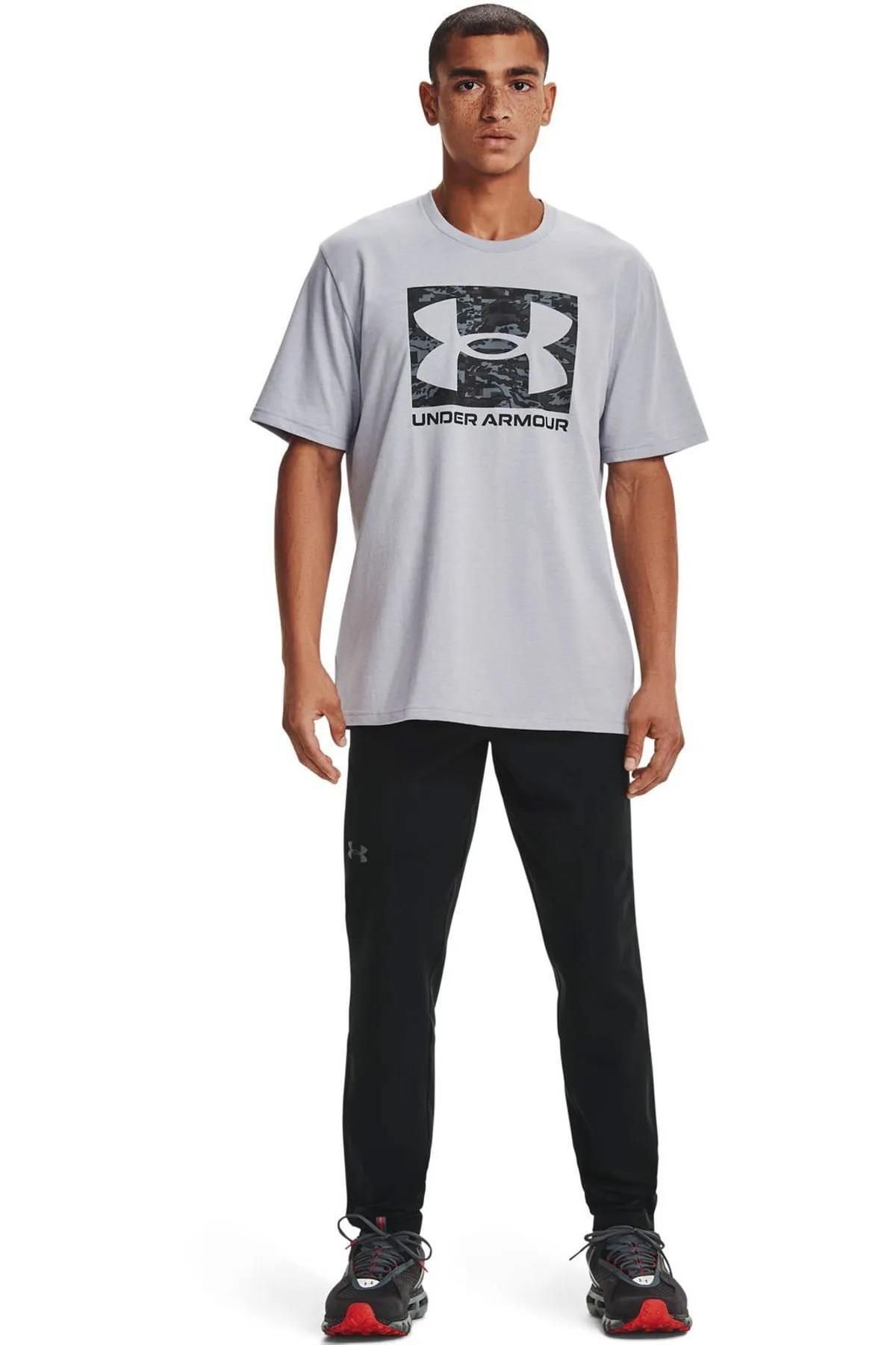Under Armour Ua Abc Camo Boxed Logo Ss 1361673-011 Gri