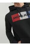 Jack&Jones Sweatshirt 12152840 Çizgili Siyah