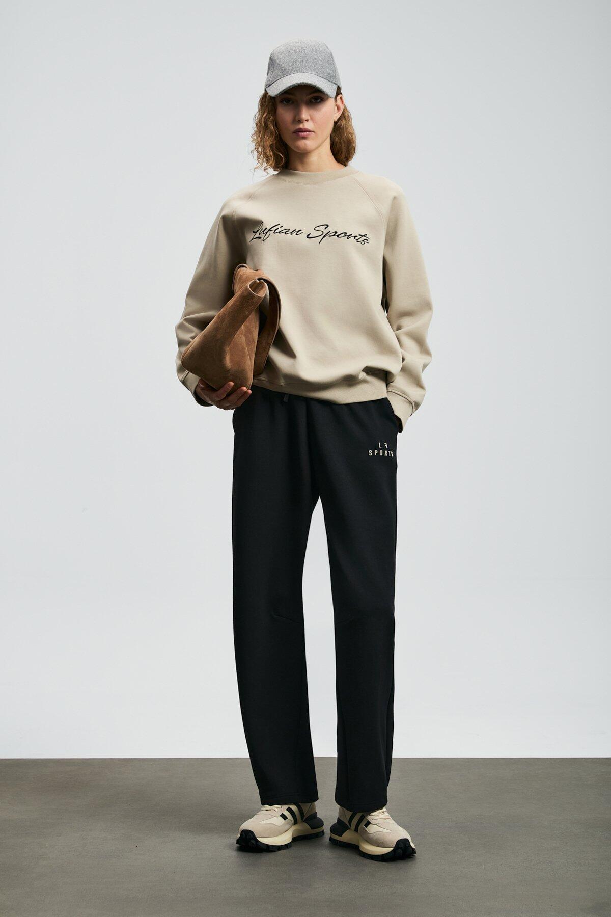 Lufıan Kadın Sweatshirt Ander 122030018 Bej