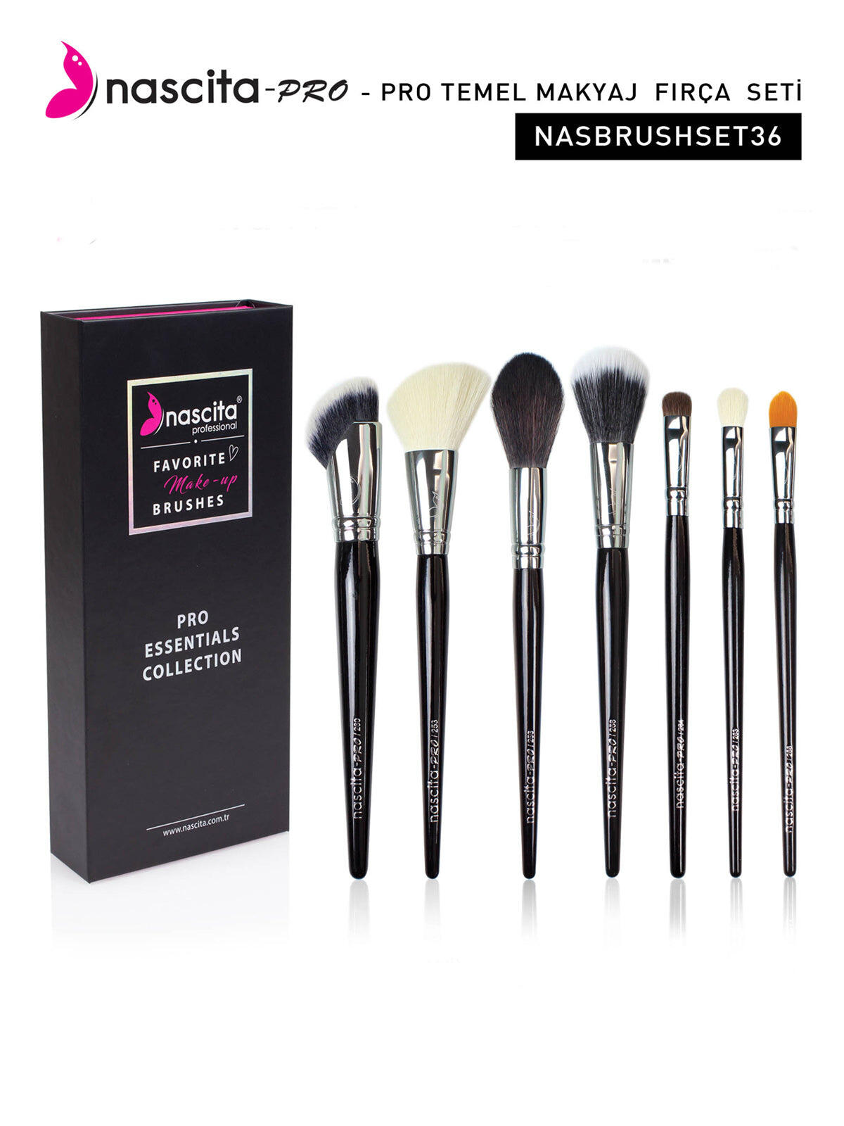 Nascita Makyaj Fırça Seti Pro Temel NASBRUSHSET36