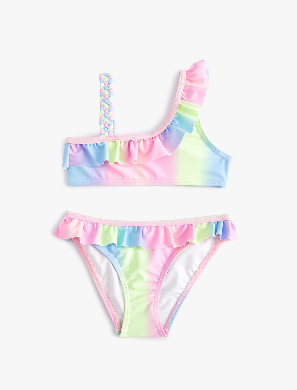 Koton Bikini Kız Çocuk 4SKG00002MM Pembe Desenli (Dy)