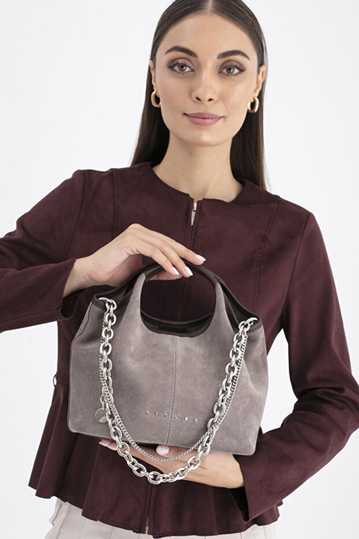 Sisley Kadın Kol Çantası SLY_299 Taş-Kahve