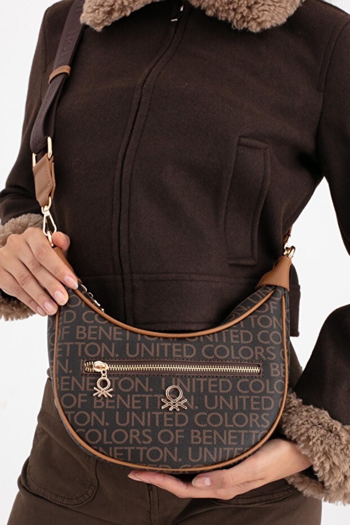 United Colors Of Benetton Kadın Kol Çantası BNT_1685 Kahve-Taba
