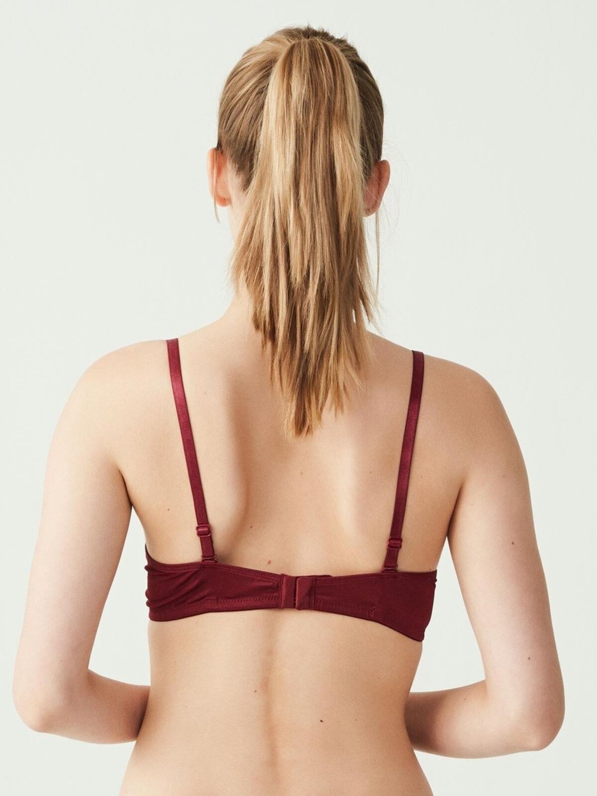U.S Polo Sütyen Kulaksız İçi Dolu 66141 Bordo