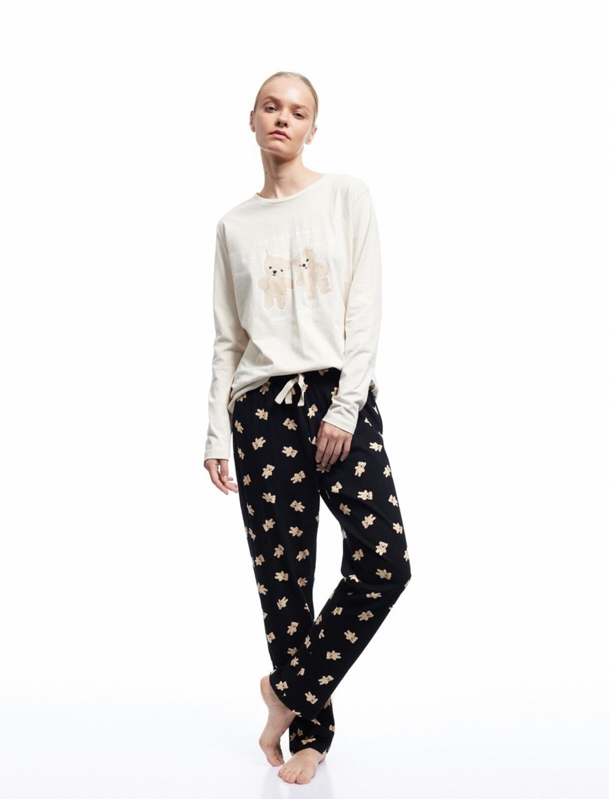 Koton Pijama Takımı 6WLK40095MK Gri
