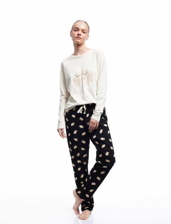 Koton Pijama Takımı 6WLK40095MK Gri