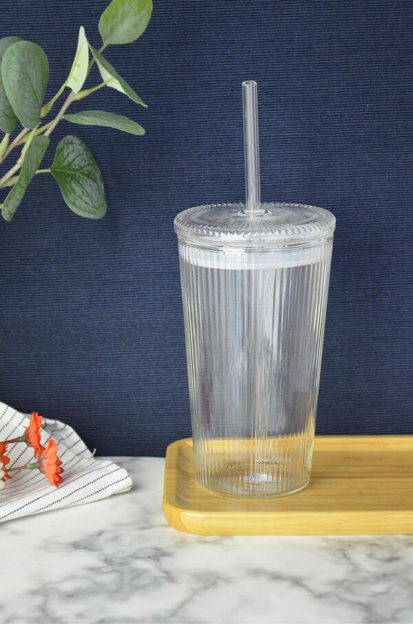 Paçi Bardak Brslktlı Pipetli P/Cam-401323