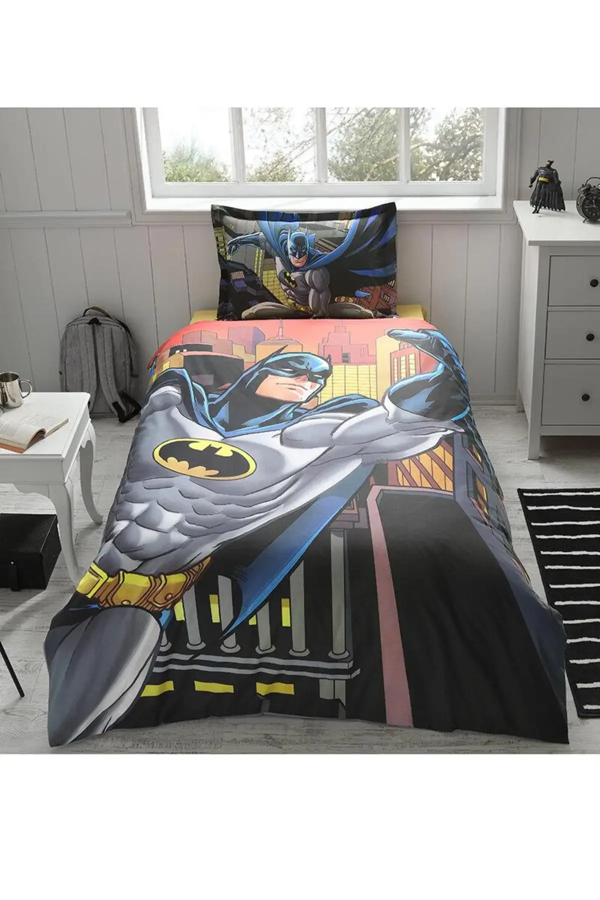 Özdilek Nevresim Takımı Tek Kişilik Lisanslı Batman Yellow Sarı