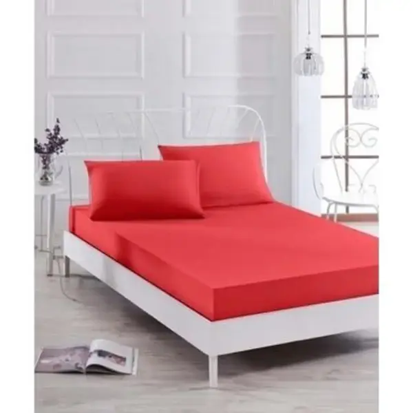 Özdilek Çarşaf Tek Kişilik Fitted Colormix Kırmızı