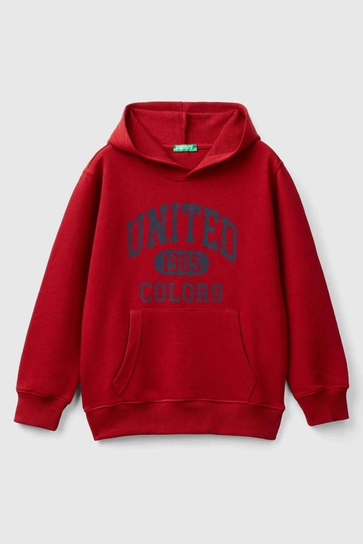 Benetton Sweatshirt Erkek Çocuk 3J68C203N Kırmızı