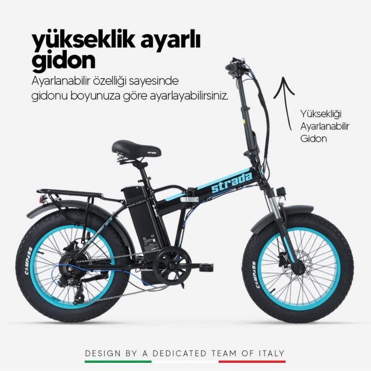 Strada Elektrikli Bisiklet 00131 Turkuaz