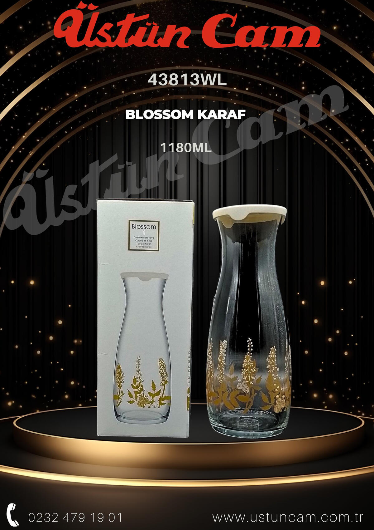 Paşabahçe Karaf Blossom 1199095 43813WL