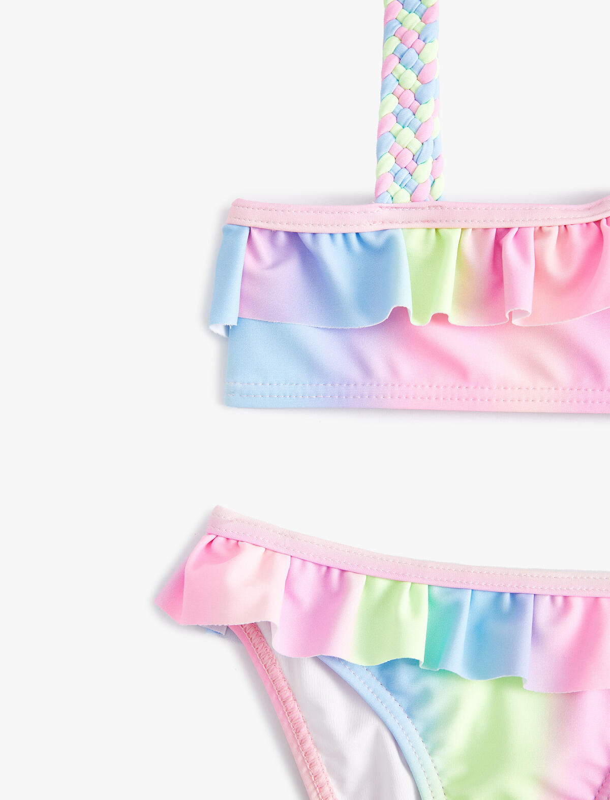 Koton Bikini Kız Çocuk 4SKG00002MM Pembe Desenli