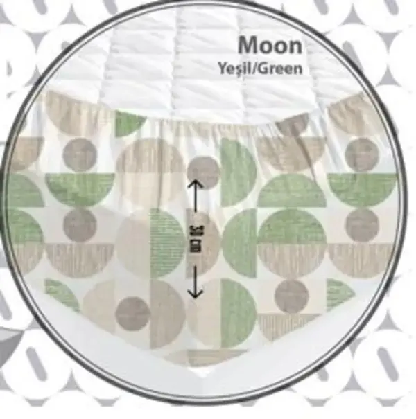 Özdilek Çarşaf Tek Kişilk Fitted Moon Yeşil