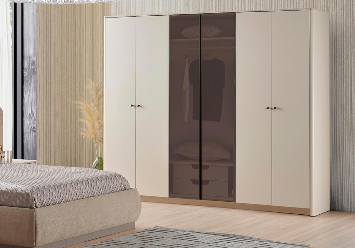 Chancolye Elbise Dolabı 6 Kapaklı Pelin