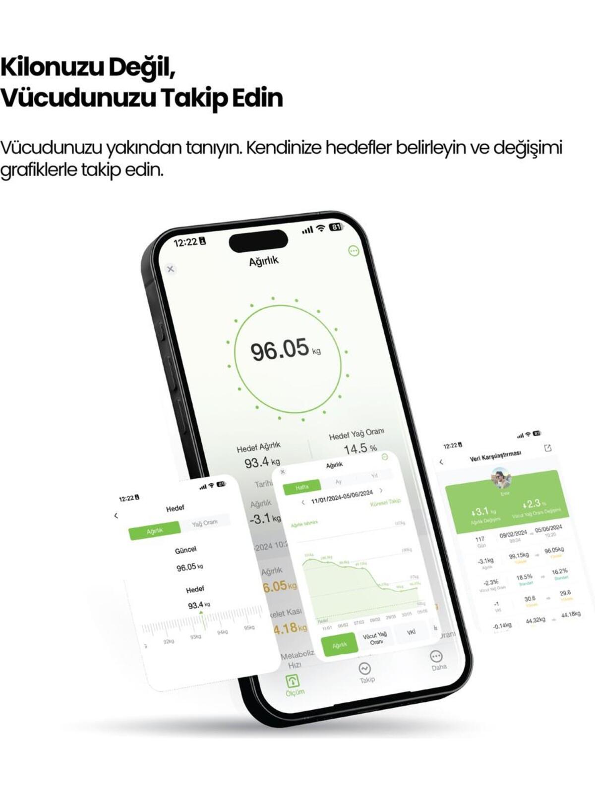 Relux Akıllı Vücut Analiz Tartısı Rbs2000