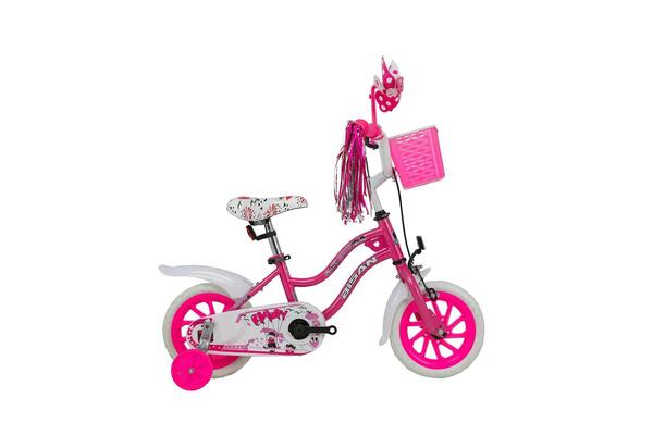 Bisan Bisiklet Happy (12") Metalik Pembe-Kırmızı
