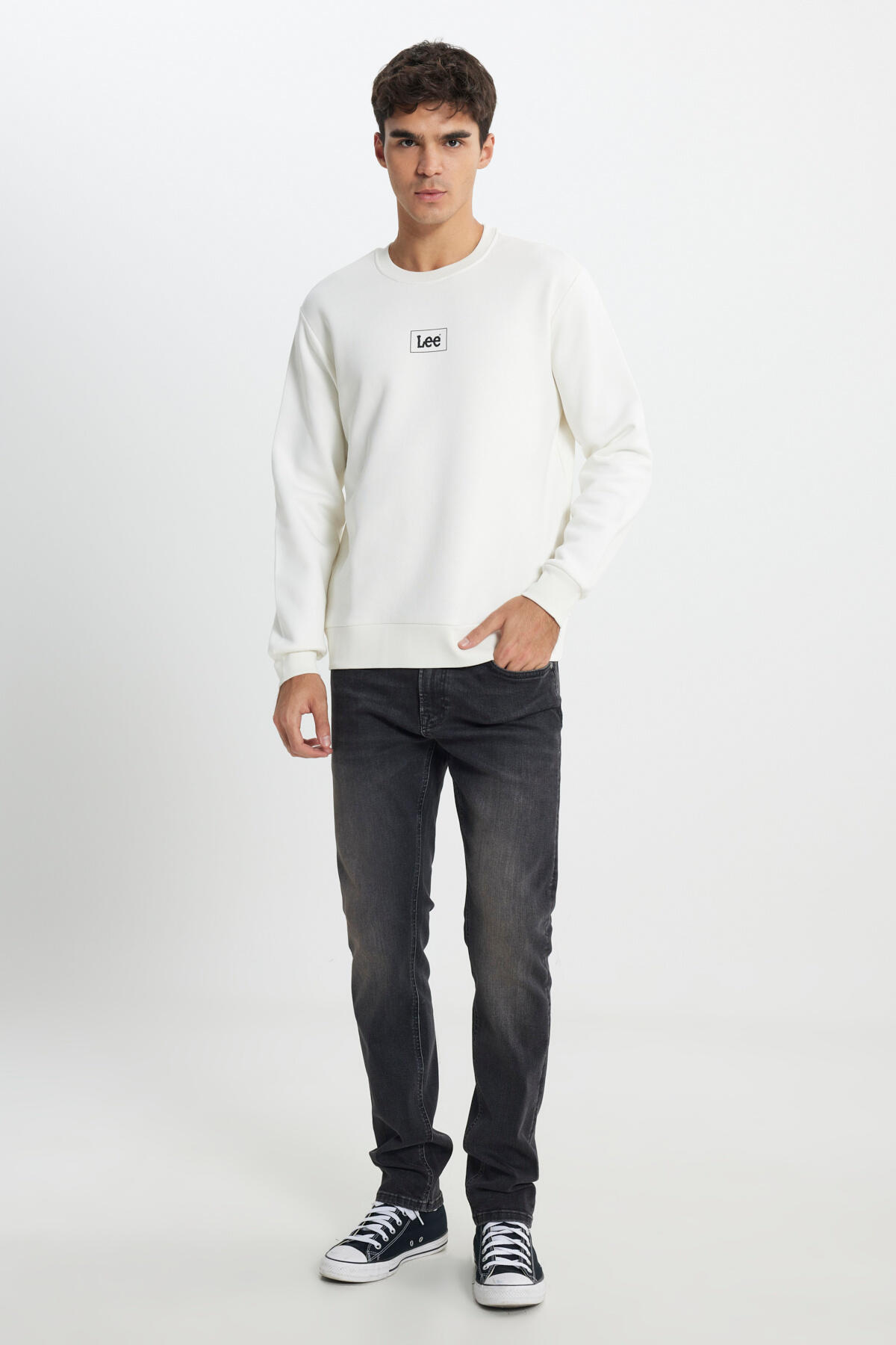 Lee Sweatshirt L212299102 Beyaz