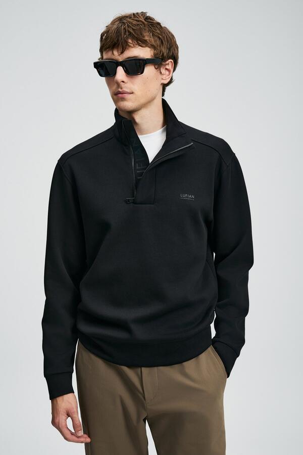 Lufıan Erkek Sweatshirt Wonder 112030185 Siyah