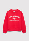 Mavi Sweatshirt Kız Çocuk M7S10131-84538 Kırmızı