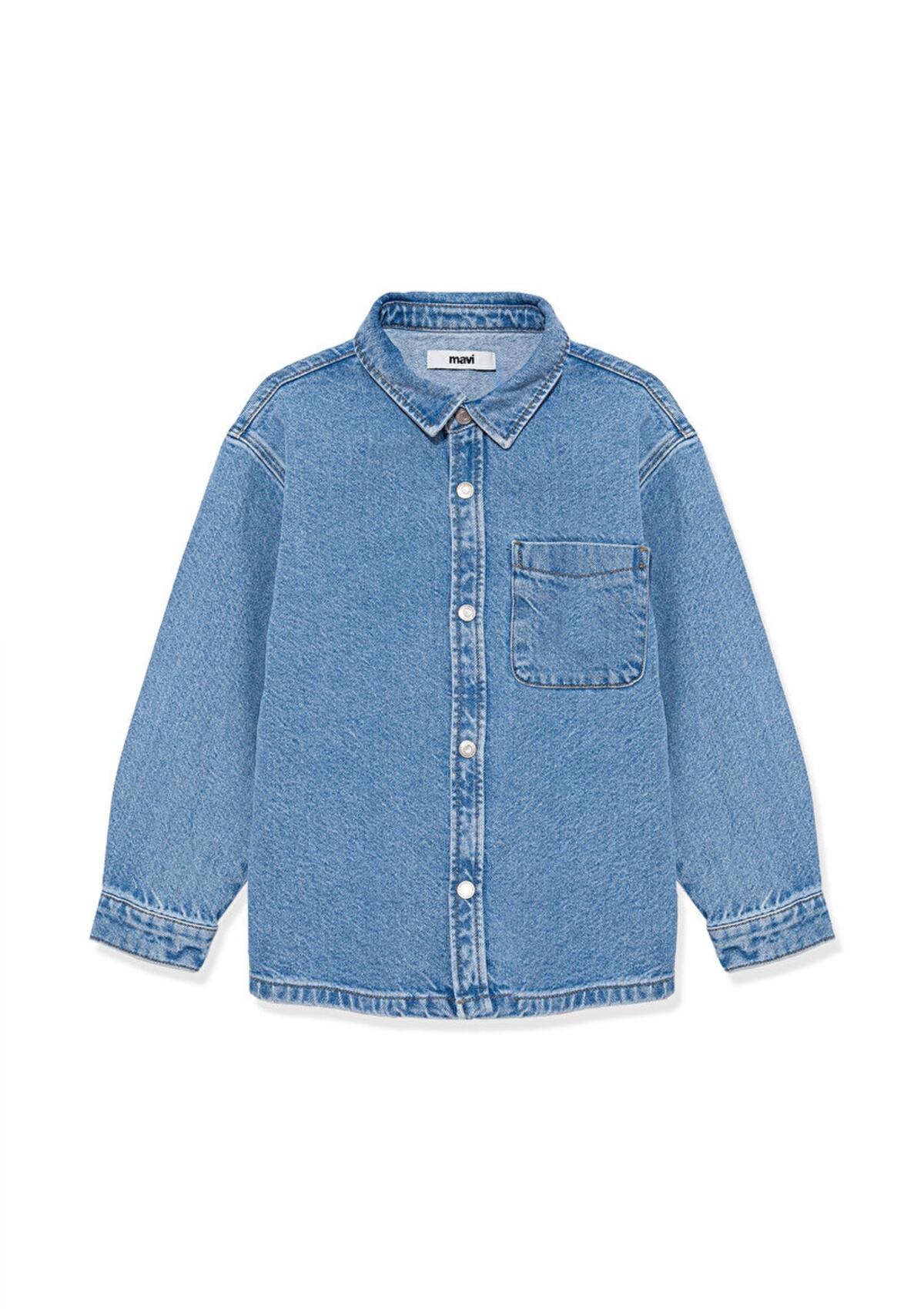 Mavi Gömlek Erkek Çocuk M6210000-86709 Mavi