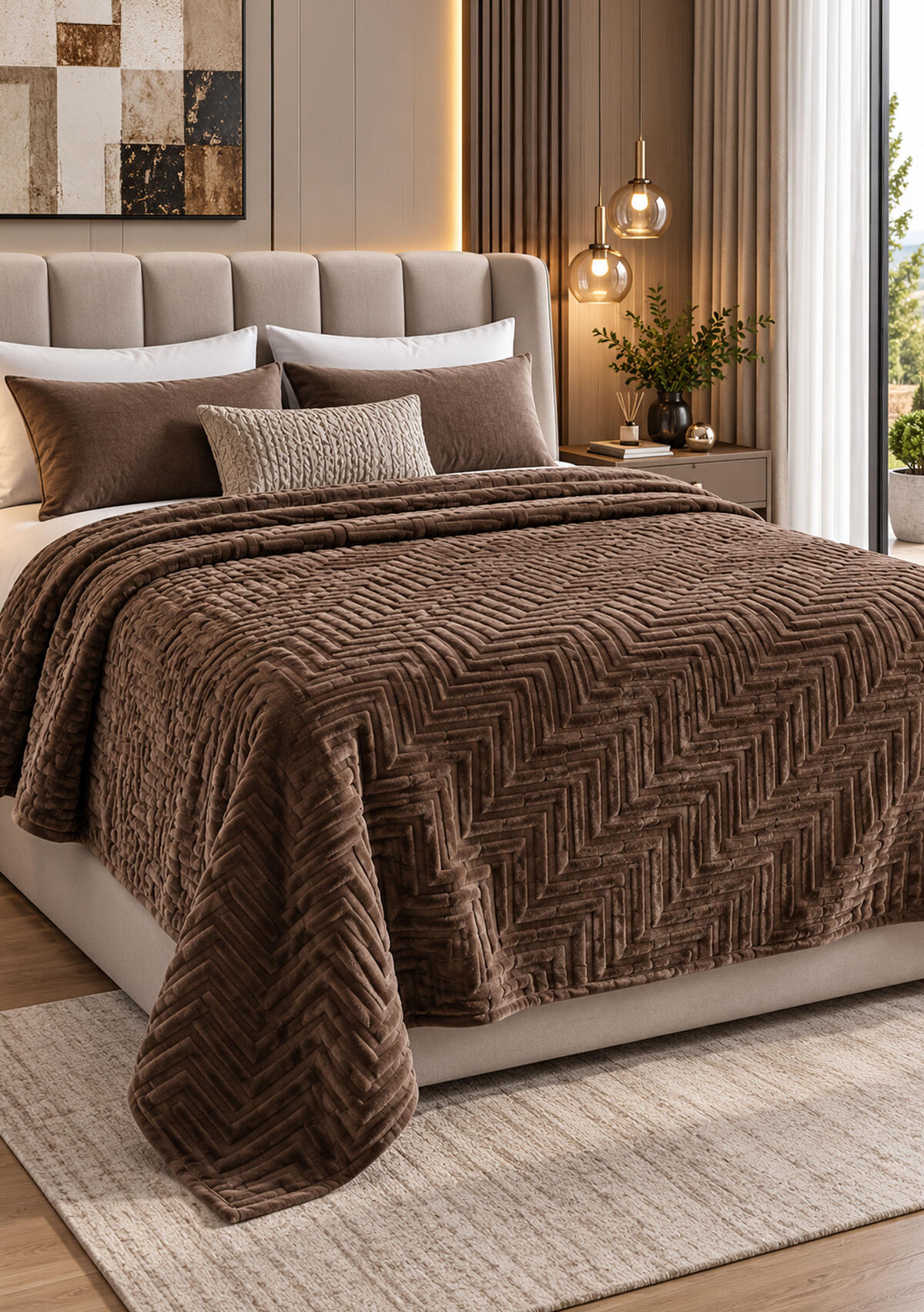Livdora Battaniye Çk Embos Kutulu Nova Light Brown