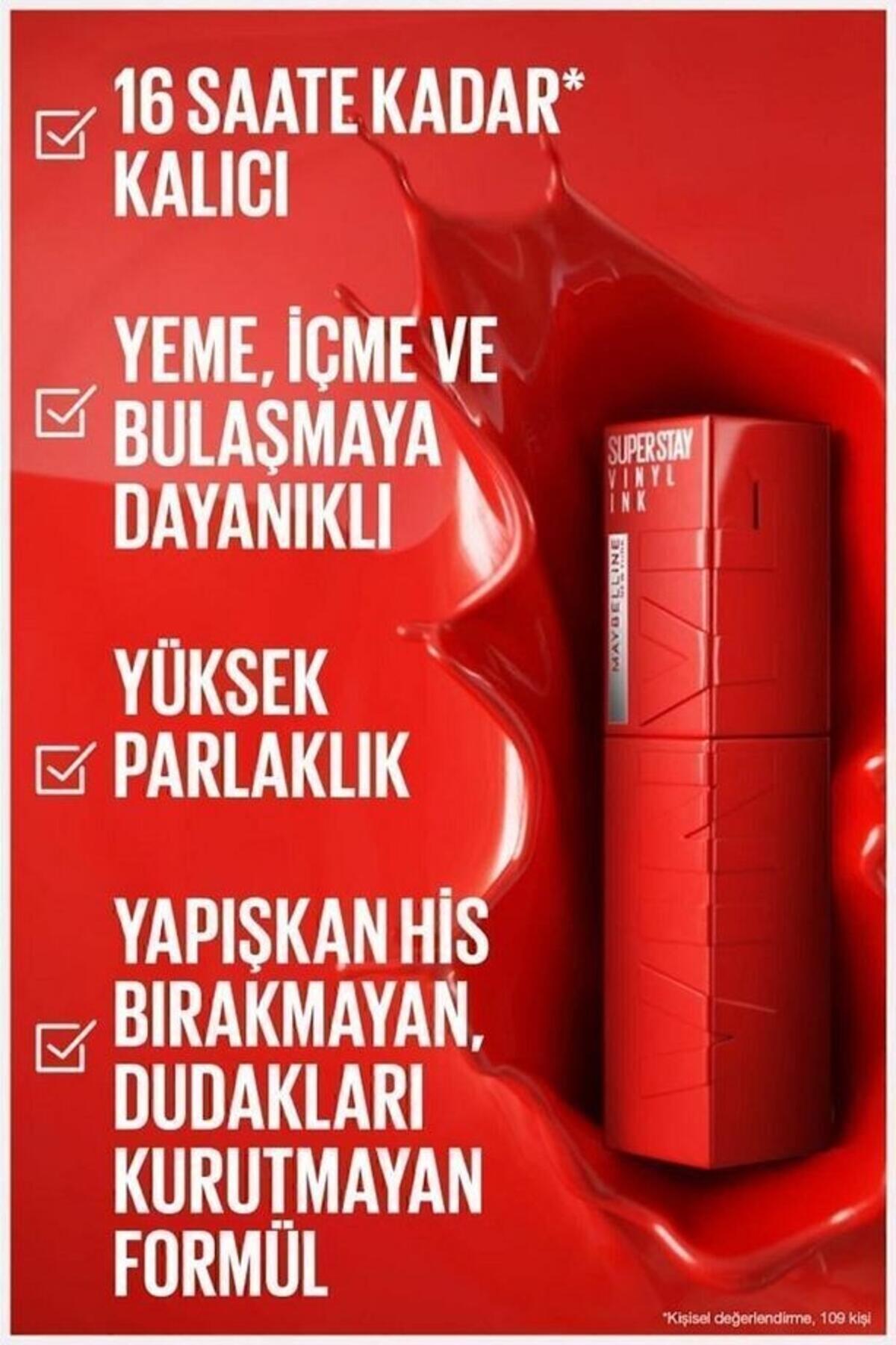 Maybelline Ruj Super Stay Vinyl Ink Likit Parlak No:50