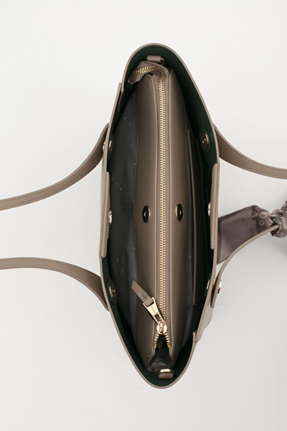 Sisley Kadın Kol Çantası SLY_284 Taş - Haki