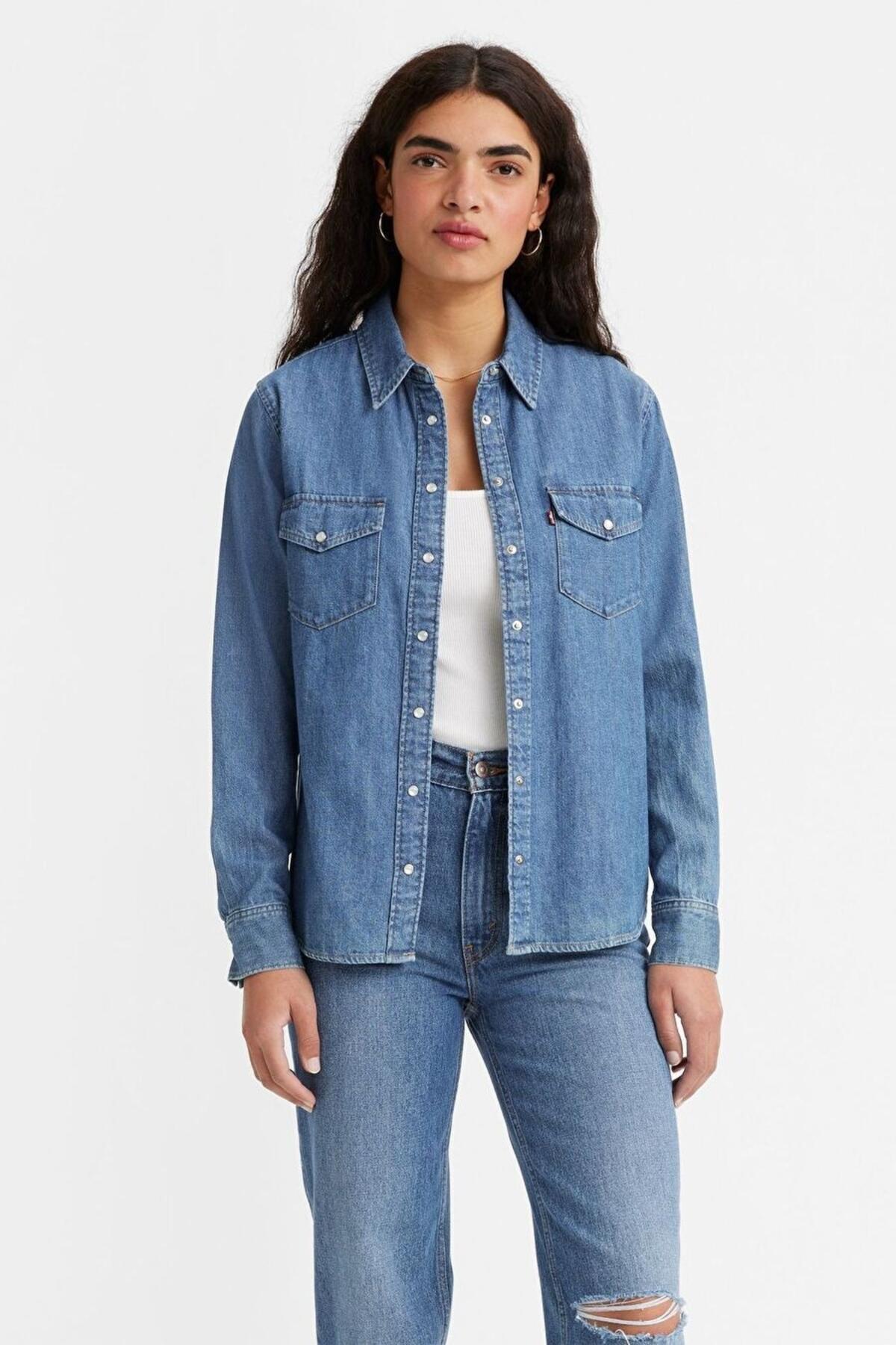 Levis Gömlek 16786-0017 Orta İndigo