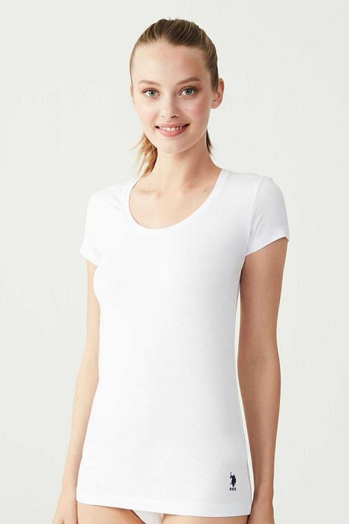 U.S Polo Assn. Tişört 66003 Beyaz