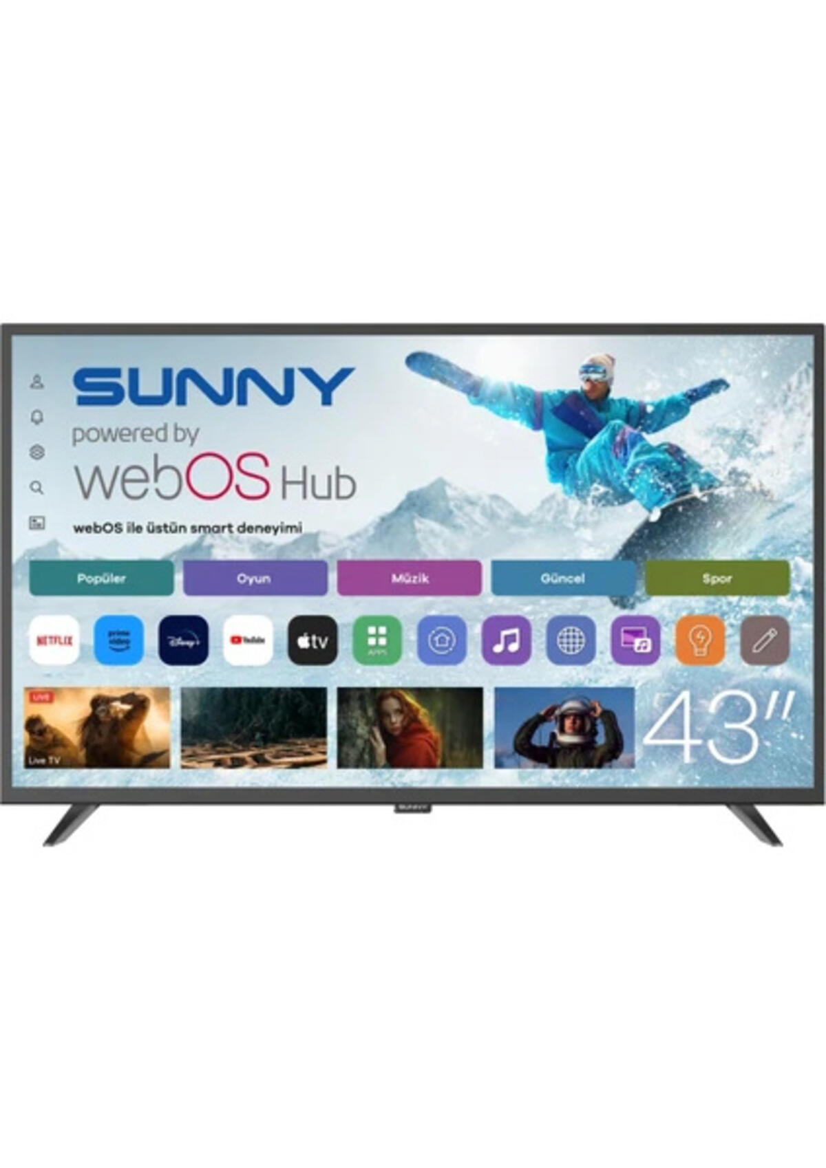 Sunny Led Tv 43" SN43DAL540 WebOS